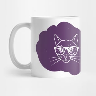 The cat in spectacles Mug